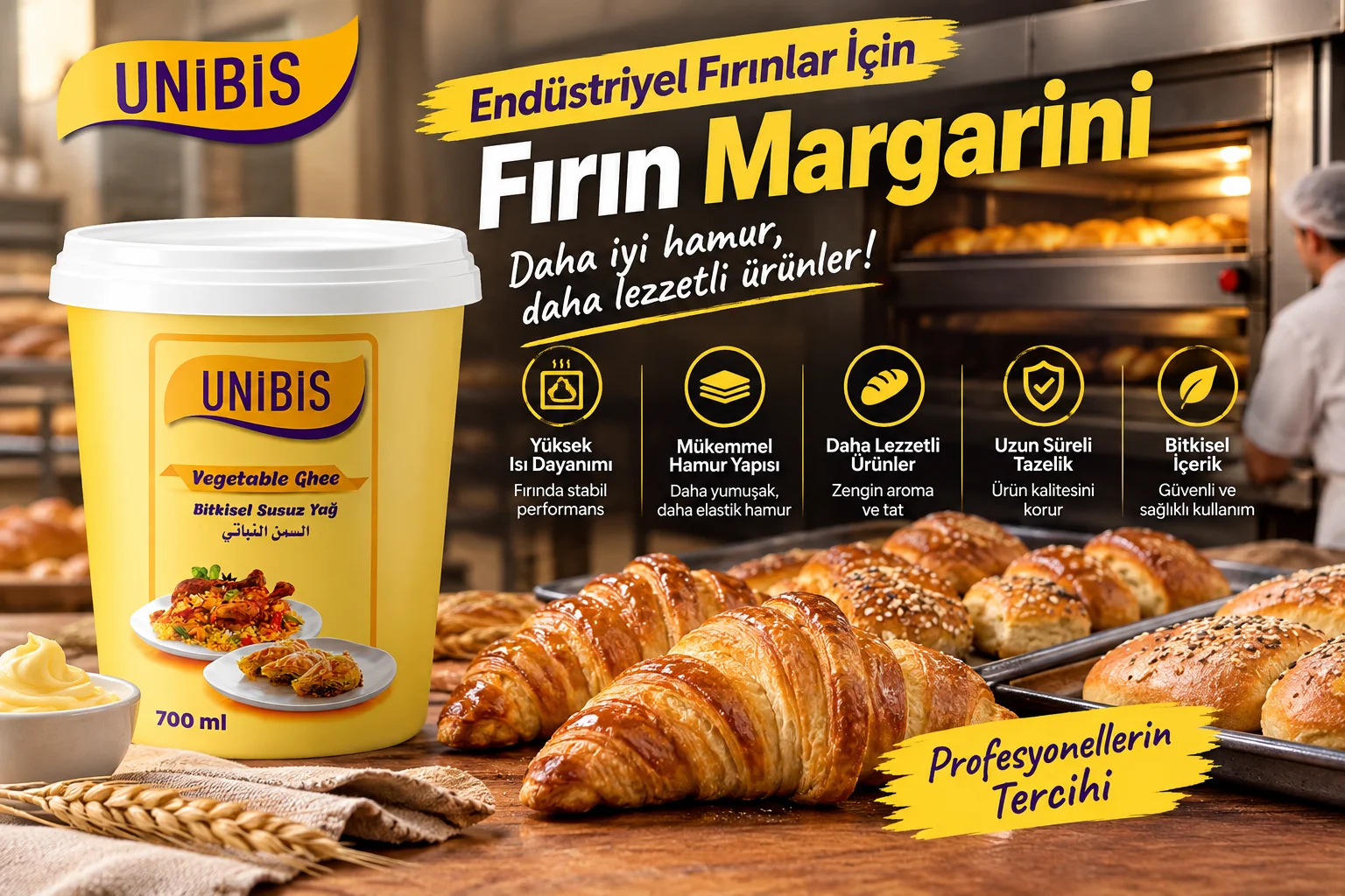 Professional Croissant Margarine For Large-Scale Bakery Production